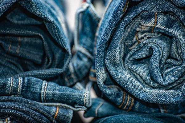 Blue Jean Textur Pflanze Hintergrund — Stockfoto