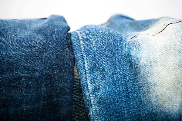Blue Jean Textur Pflanze Hintergrund — Stockfoto