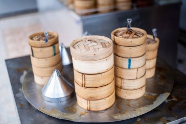 yumcha, dim sum in bamboe stoomboot, chinese keuken