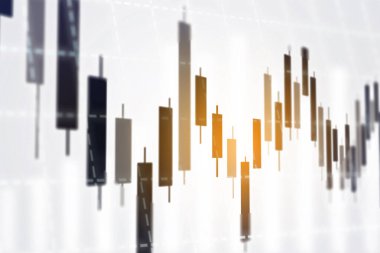 Borsa borsası grafik analizi yatırım ticareti, Bullish noktası, Bearish noktası. 