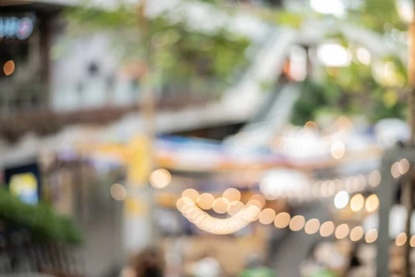 Wazig Nacht Markt Festival Mensen Lopen Weg — Stockfoto