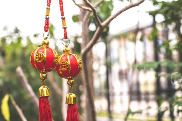 Chinesisch Dekoration Linearen Neuen Jahr — Stockfoto