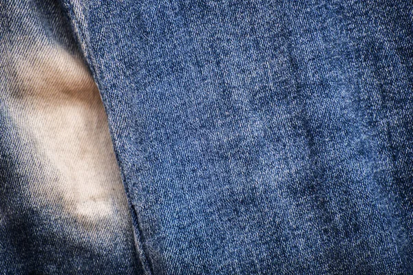 Hintergrund Der Blue Jeans Denim Textur — Stockfoto