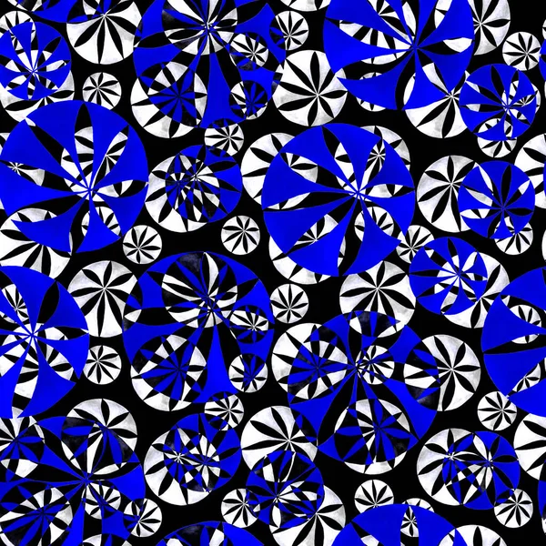 Abstract Aquarel Naadloos Patroon Met Geometrische Ronde Vormen Voor Textiel — Stockfoto