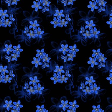 Süslü, dikişsiz ve suluboya tropikal çiçekli bir baba. Plumeria 'da. Renkli yaz doğa arka planı.