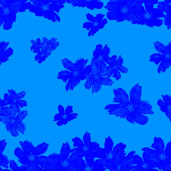 Декоративные Цветочные Бесшовные Патерны Акварельными Тропическими Цветами Plumeria Красочный Летний — стоковое фото