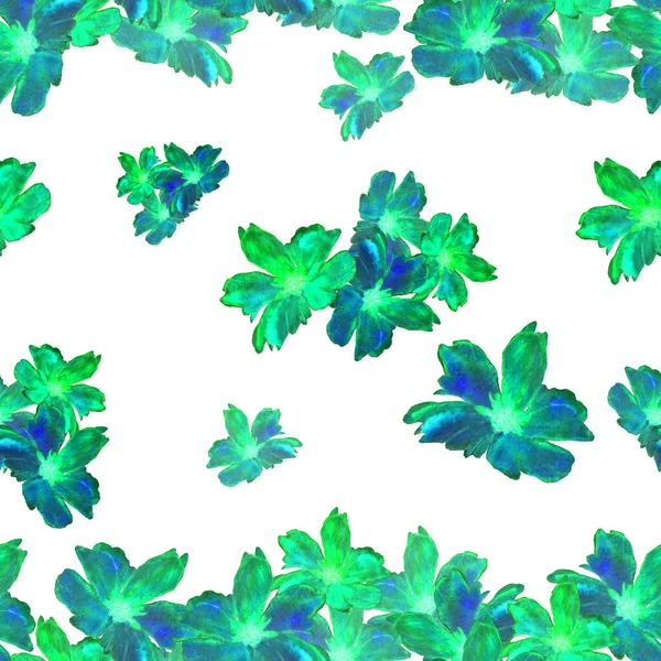 Dekorative Florale Nahtlose Patern Mit Tropischen Aquarellblumen Plumeria Bunte Sommer — Stockfoto
