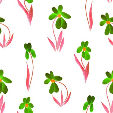 Süslü çiçeklerle süslü, dikişsiz desenli suluboya çiçekler. Renkli doğa geçmişi. Güzel bir yaz baskısı. Herhangi bir tasarım için.