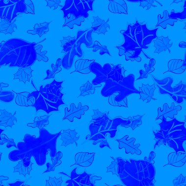 Suluboya yapraklı, soyut, pürüzsüz desen. Güzel doğal baskı. Renkli el çizimi illüstrasyon.