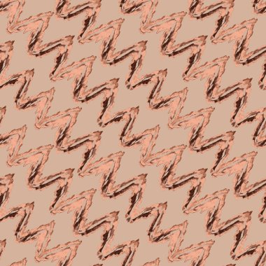 Etnik zikzak unsurlarıyla suluboya kusursuz desen. Klasik modern tasarım. El çizimi.