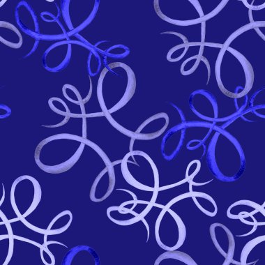 Şam tarzında dikişsiz suluboya deseni. Tekstil tasarımı ya da herhangi bir tasarım..