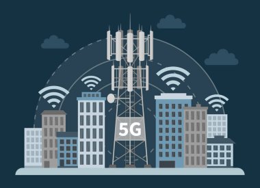Yenilikçi akıllı şehirde 5G baz istasyonu