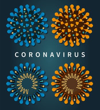 Koronavirüs COVID 19 izole edilmiş sete yakın çekim görüntüsü