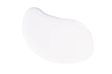 Kolajen ve peptit içeren serum lekesi örneği. Cilt bakımı jeli şeffaf örnek damla beyaz arka planda izole kabarcık. Emülsiyon dokusu. Yaşlanma karşıtı kadın güzellik kozmetik ürünü. Makro