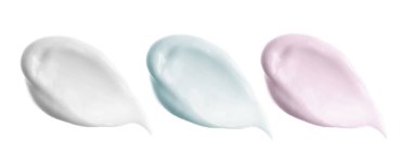 Yüz kremi ve kolajen lekesi lekesi inme izole edildi. Sıvı kremalı kumaş dokusu. Kırışıklık örneklerini önlemek için güzellik kremi nemlendirici ürün. Vücut yüzlü cilt losyonu sütü.