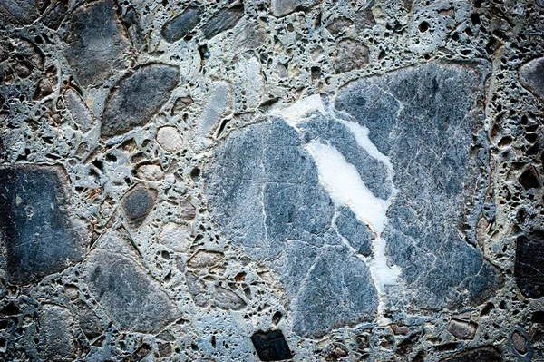 Concrete Different Gray Stone Surface Grey Masonry Stonework Texture Rock — Stock Photo, Image