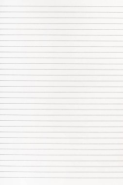 Bir sayfalık kitap sayfası alıştırması, bir sayfa. Boş çizgili çalışma kitabı. Not defteri şablonu boş. Okul ve ofis kağıtları. Kağıt dokusu, yakın plan