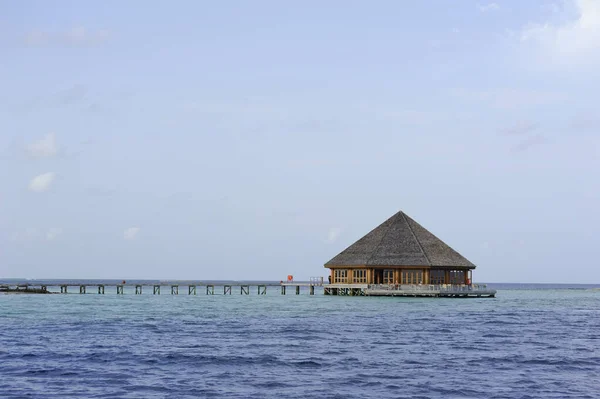 Hermosa Playa Tropical Verano Isla Exótica Maldivas — Foto de Stock