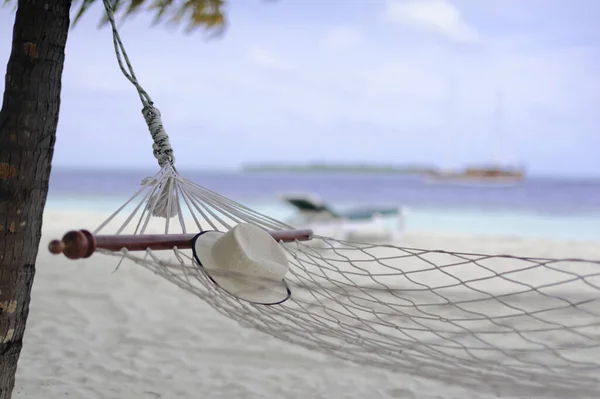 Прекрасний Літній Тропічний Пляж Екзотичному Острові Мальдіви — стокове фото