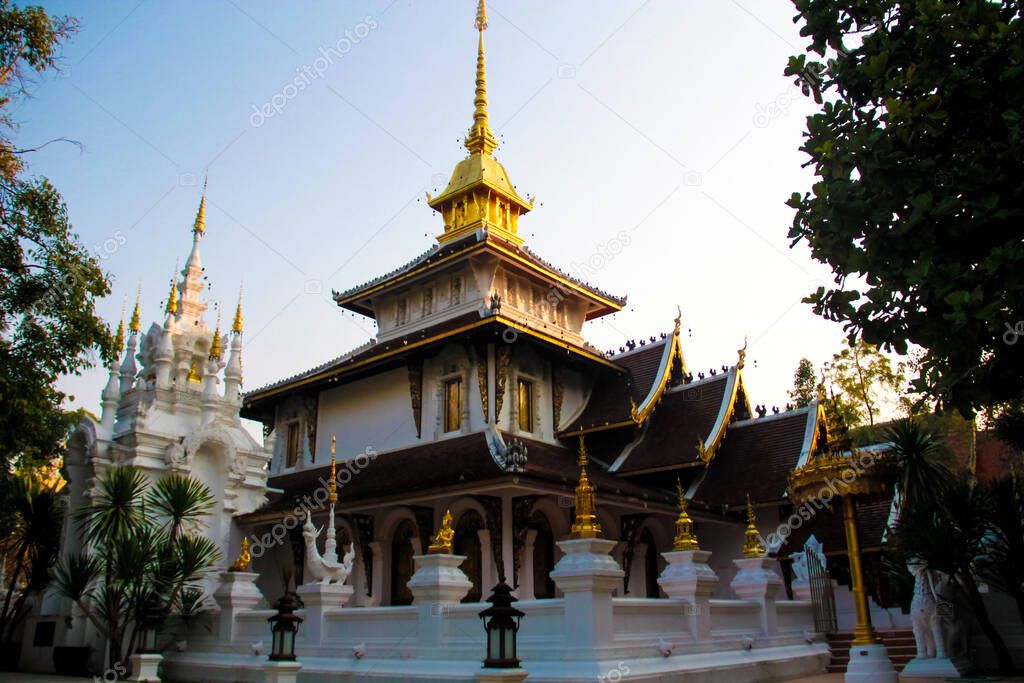 pagoda wat pha dara phirom Mae-rim Chiang Mai, Thailand