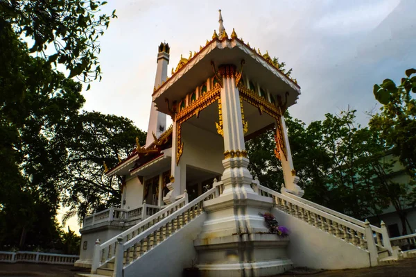 Beautiful Crematorium Pavilion Buddhist Temple Evening Chiang Mai Thailand — Stock Photo, Image