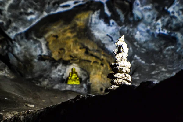 Piękny Widok Wnętrze Jaskini Muang Chiang Mai Tajlandia — Zdjęcie stockowe