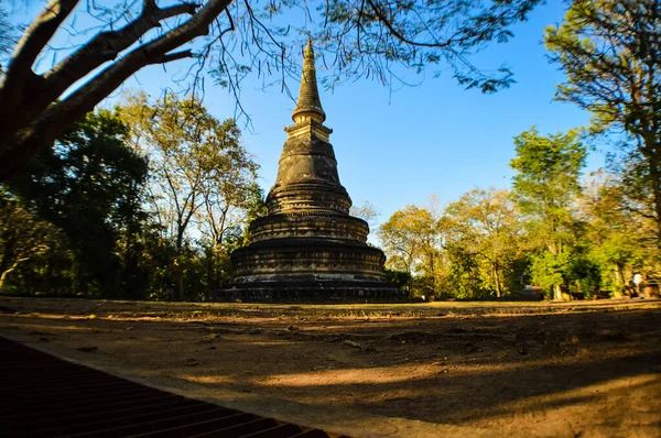 Stara Pagoda Wat Umong Świątyni Chiang Mai Tajlandia — Zdjęcie stockowe