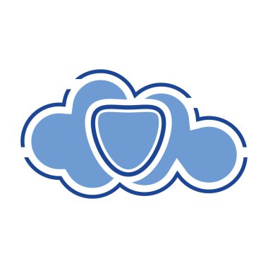 kalkan ve bulut logosu tasarımı