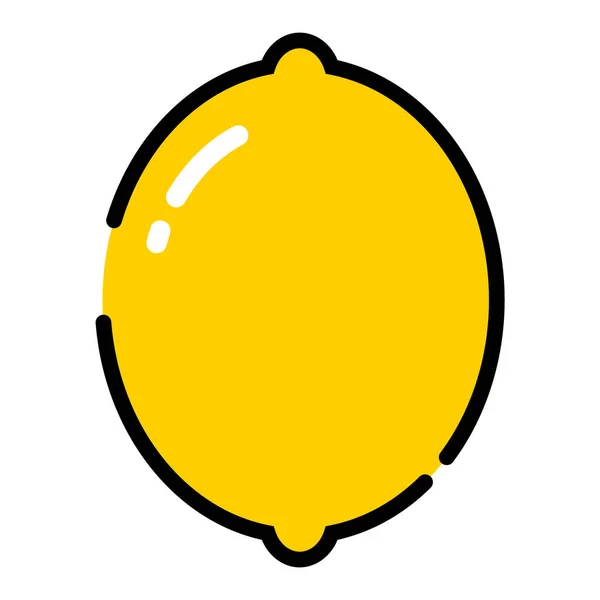 Basit Limon Logosu Simge Tasarımı — Stok Vektör