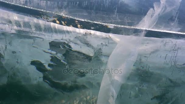 Байкальское озеро в Сибири — стоковое видео
