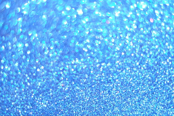 Azul bokeh luzes fundo abstrato. Fundo azul escuro turva. Espaço focado e copiado. — Fotografia de Stock