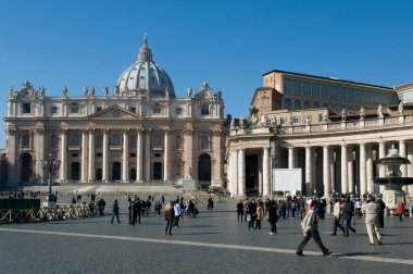 Roma 'daki Aziz Peter Meydanı manzarası