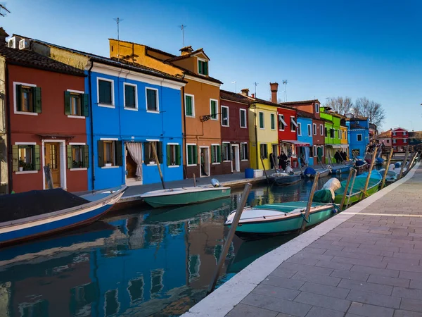 Burano Italien Enero 2019 Lugnt Landskap — Stockfoto