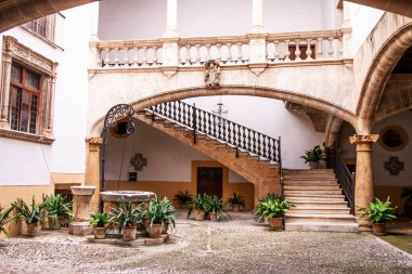 Avlu eski Mallorca İspanya