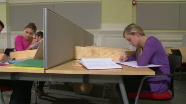 Birlikte laptop çalışan öğrenciler