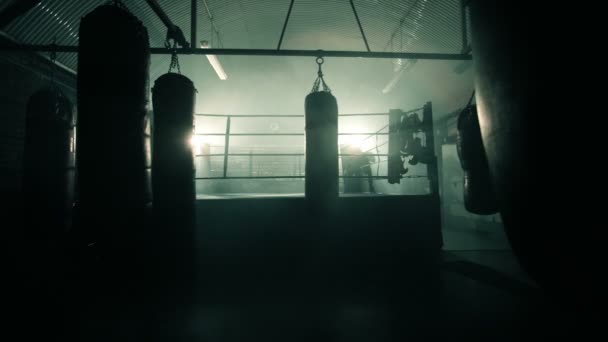 Erkek Boxer için mücadele hazırlar — Stok video