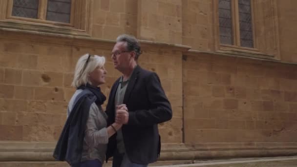 Oudere echtpaar dansen — Stockvideo