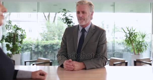 Businessman Checking Hotel — Stock Video