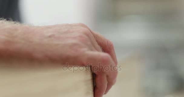 Close up of craftsperson working — Stock Video