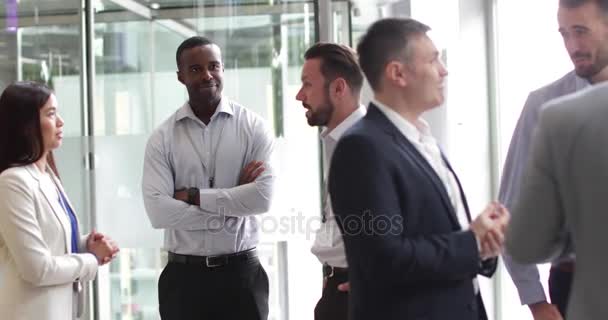 Reunião Executivos Empresas Evento Networking — Vídeo de Stock