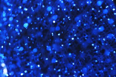 Mavi ışıkların arka planı. Geçmişi. Odaklanmadan fotoğraf