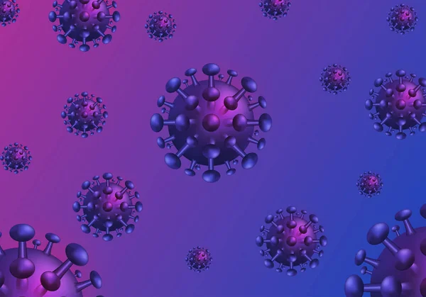 Částice Koronaviru Vektorová Ilustrace Epidemie Pandemie Léky Virus Covid Izolace — Stock fotografie