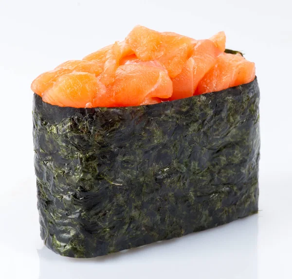 Leckeres Frisches Sushi Isoliert Auf Weißem Hintergrund Japanische Küche Asiatisches — Stockfoto