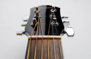 akustik gitar ve teller yakın çekim