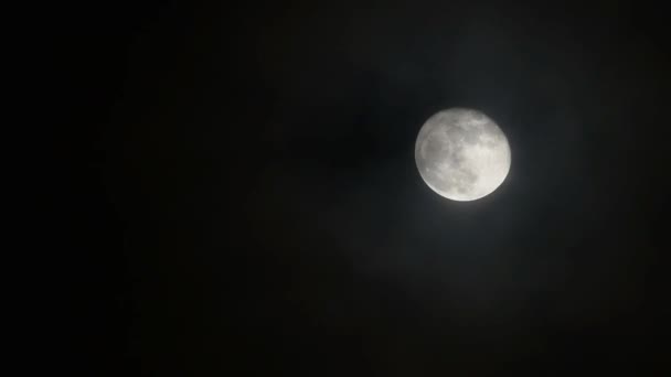 Luna piena, luna, lampo di luna, chiaro di luna — Video Stock