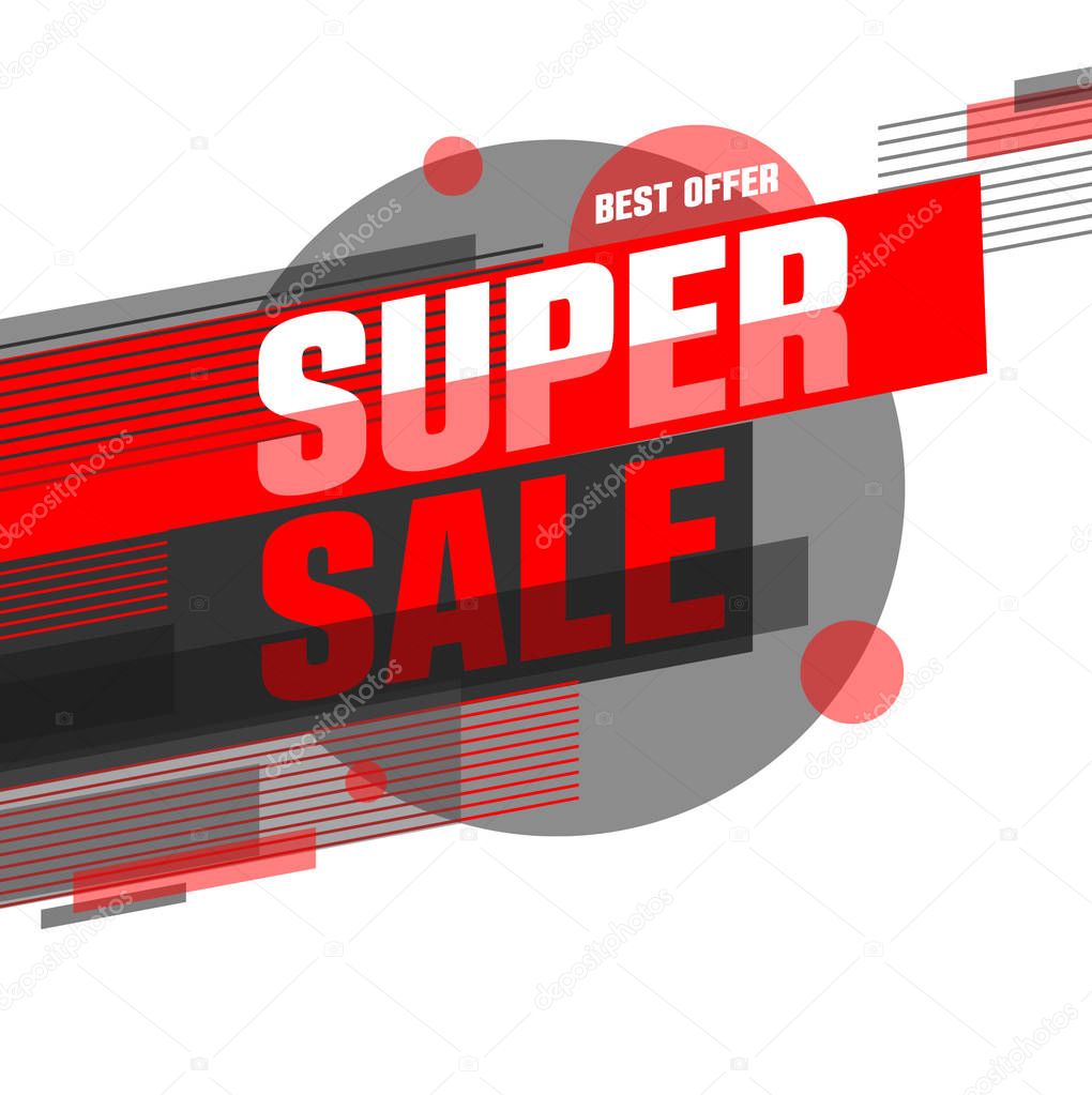 super sale special offer banner
