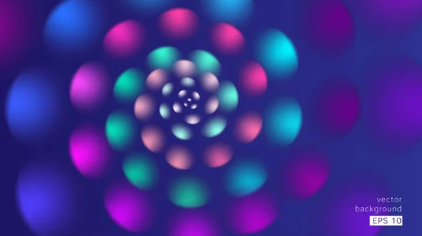 Абстрактний фон спіральний градієнт квітки синій — стоковий вектор