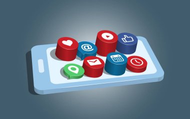 Kompozisyon Smartphone uygulamaları ayarlayın