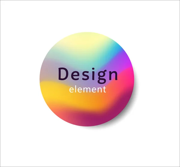 Elemento de design gráfico em cores pastel fluindo suavemente de um — Vetor de Stock