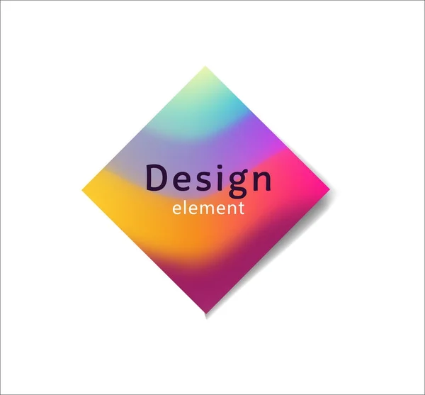 Elemento de diseño gráfico en colores pastel fluyendo suavemente de uno — Vector de stock